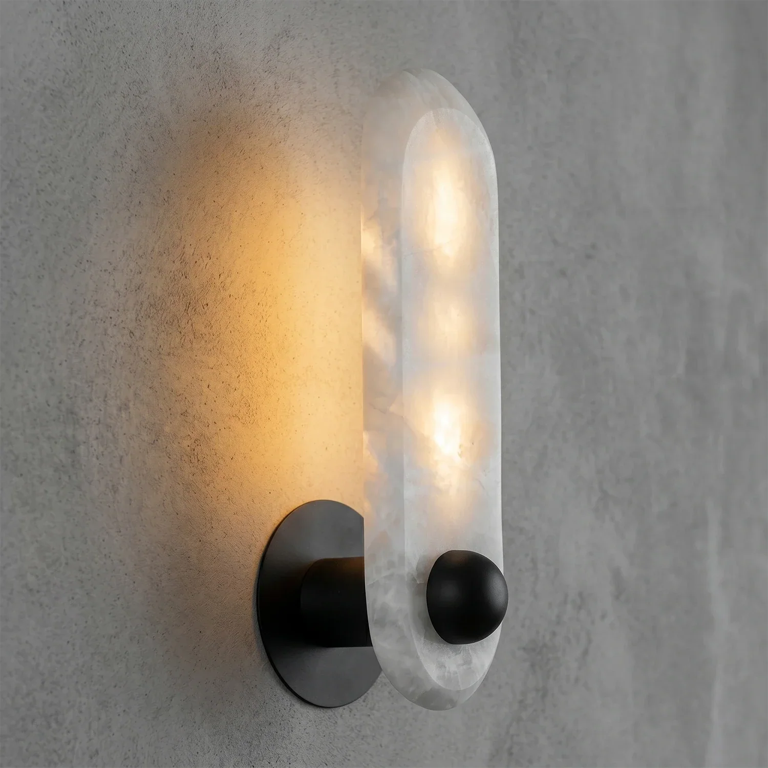 Contemporary Capsule Alabaster Wall Light | wildoxy