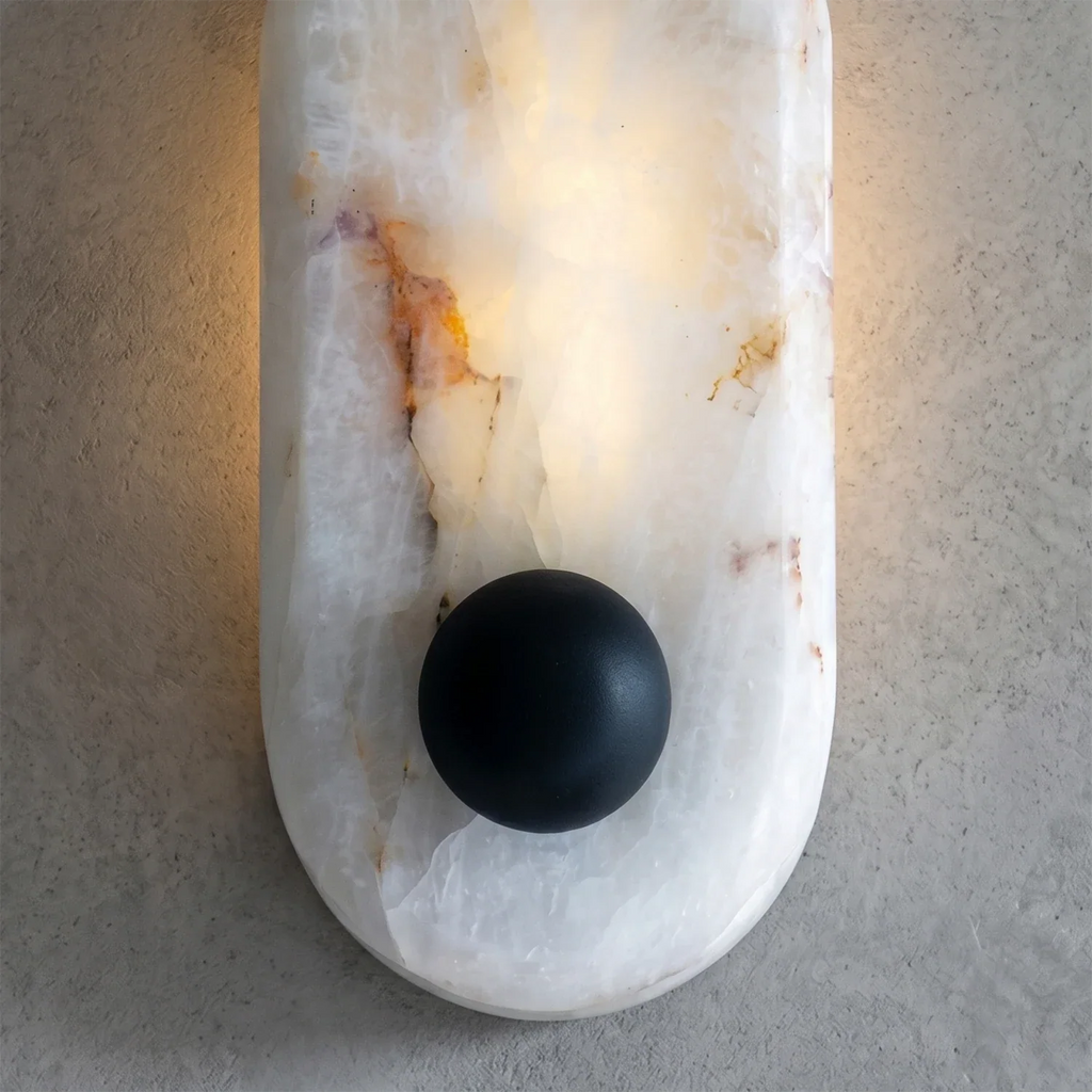Contemporary Capsule Alabaster Wall Light | wildoxy