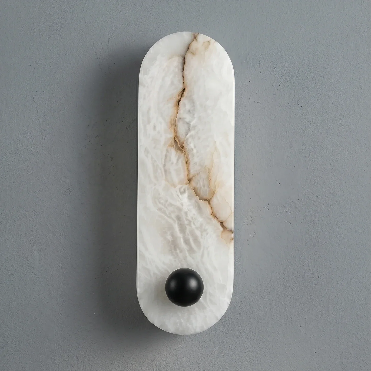 Contemporary Capsule Alabaster Wall Light | wildoxy