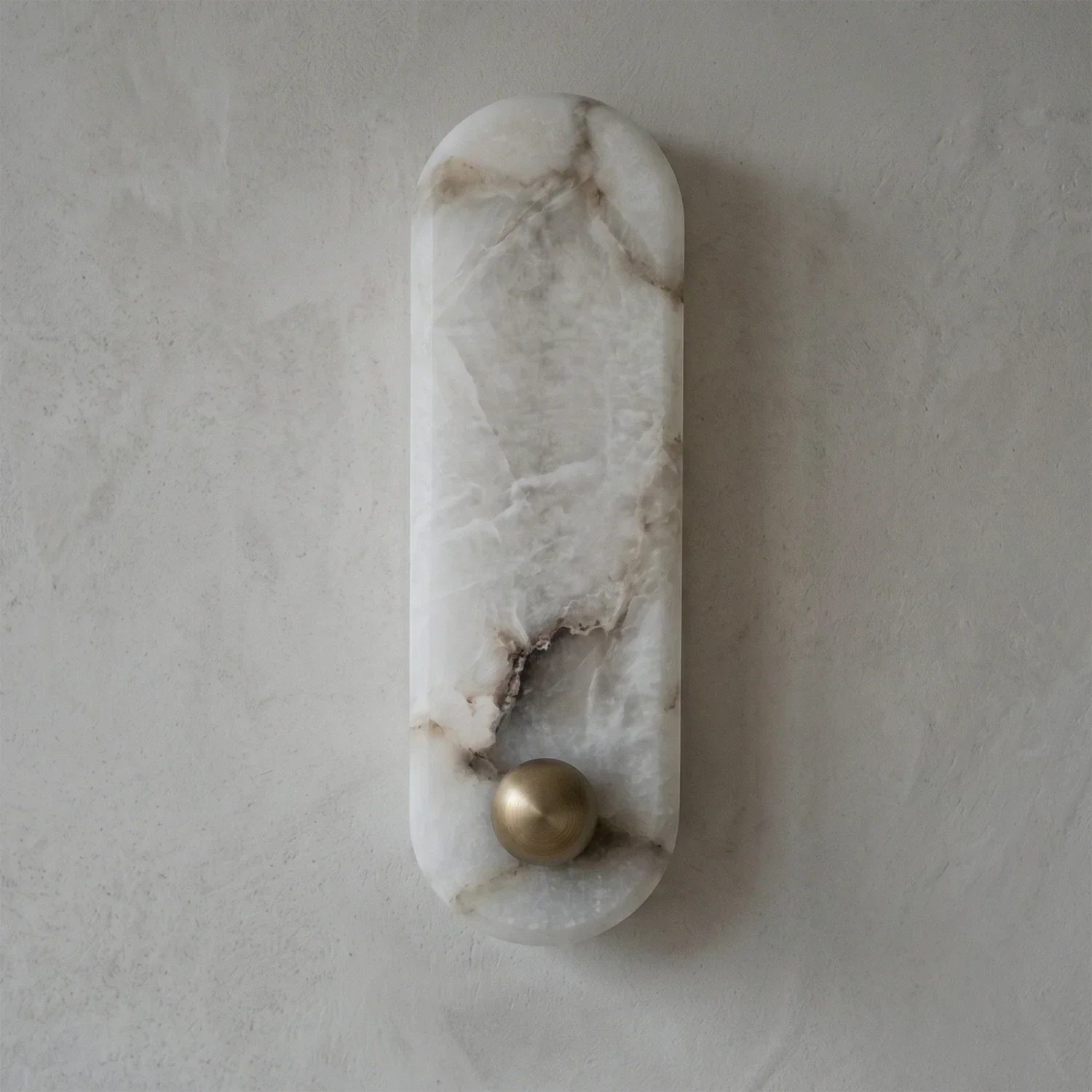 Contemporary Capsule Alabaster Wall Light | wildoxy
