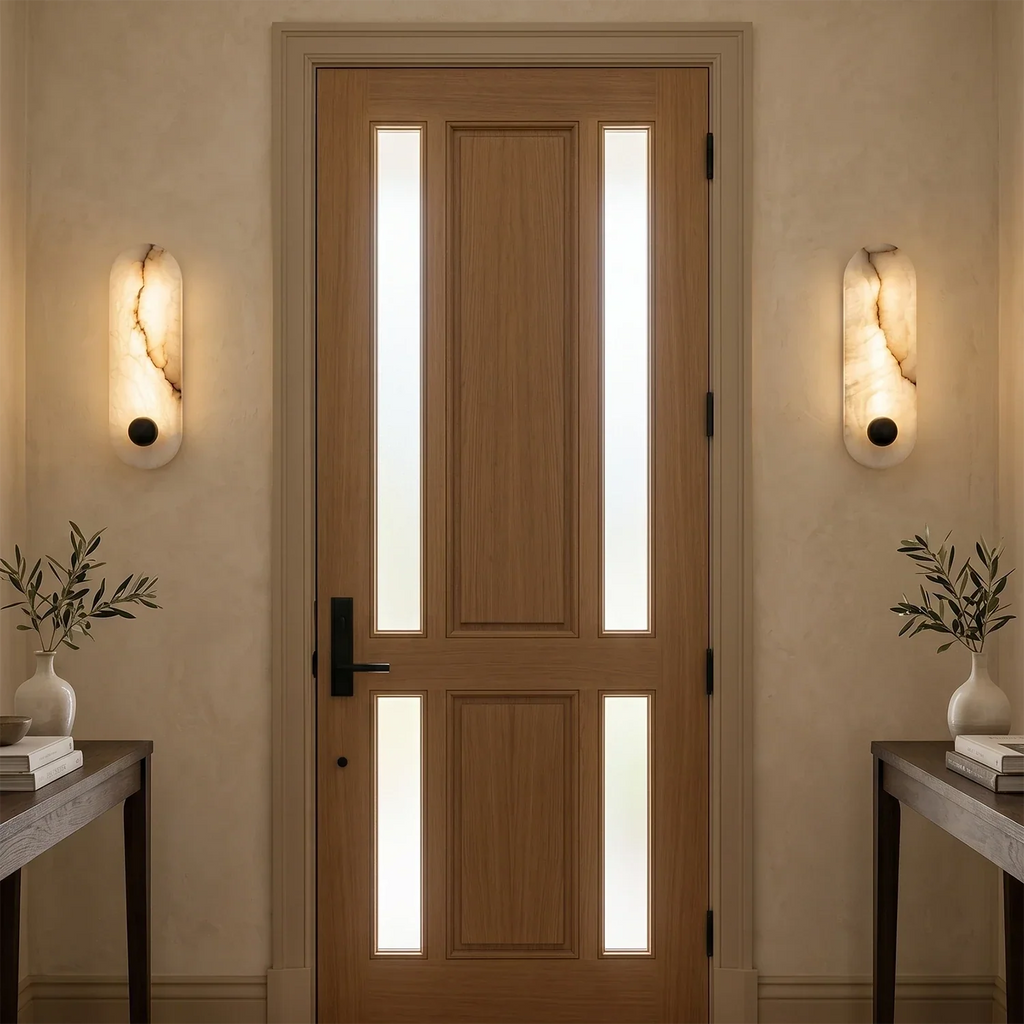 Contemporary Capsule Alabaster Wall Light | wildoxy