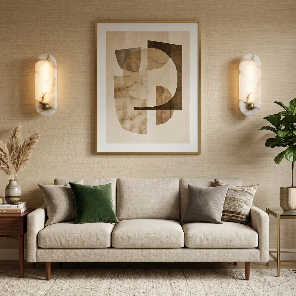 Contemporary Capsule Alabaster Wall Light | wildoxy