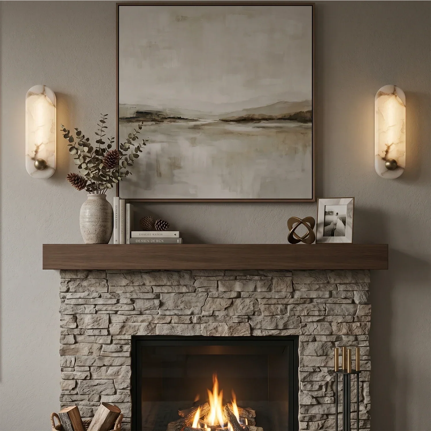 Contemporary Capsule Alabaster Wall Light | wildoxy