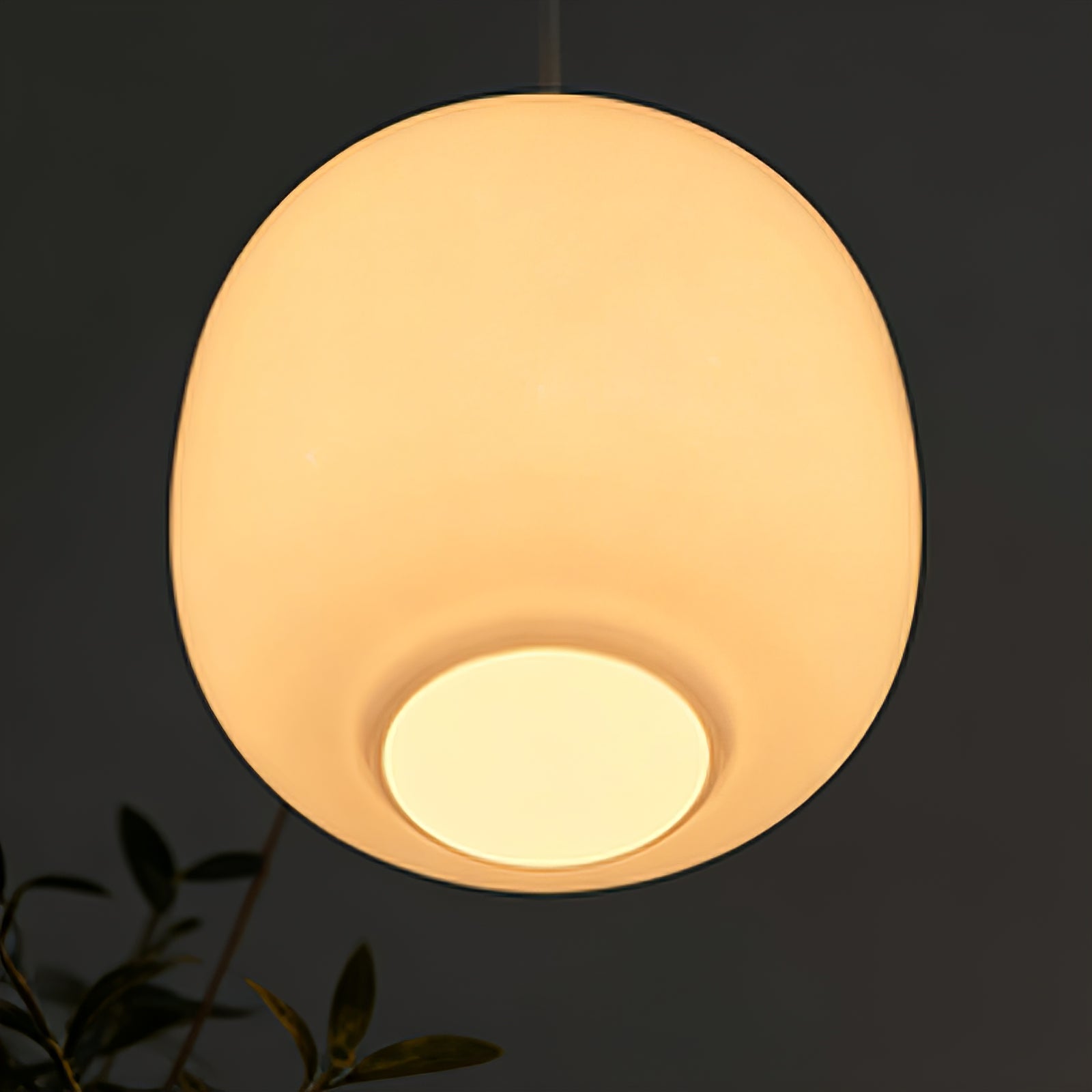Contemporary Opal Glass Pendant Lamp | wildoxy