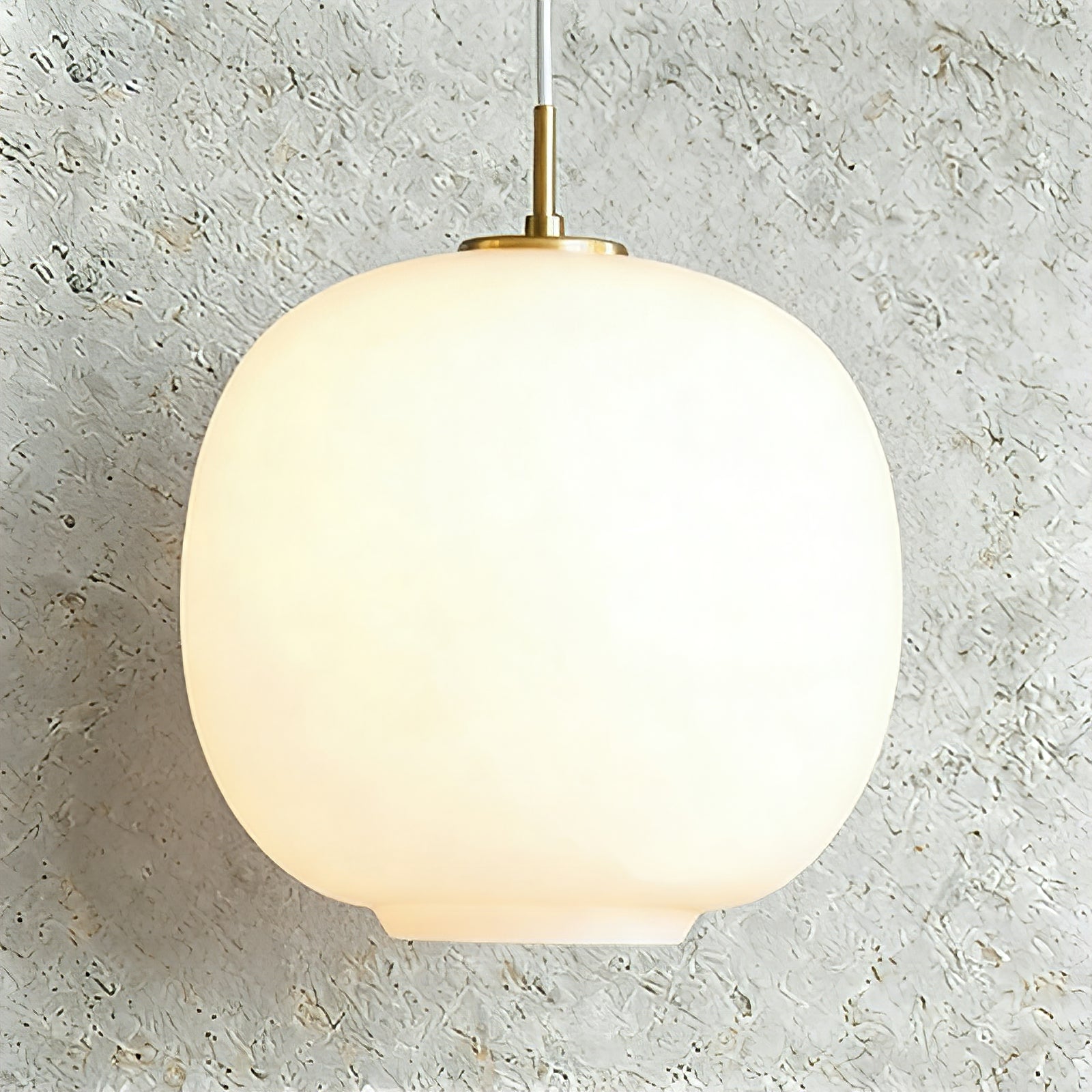 Contemporary Opal Glass Pendant Lamp | wildoxy