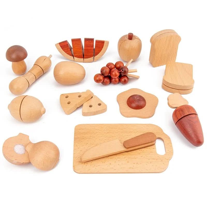 Cook’nTimber Tree Trunk Style Wooden Kitchen — Durable Wood Construction, Natural Finish