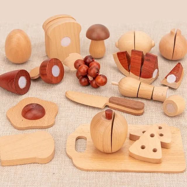 Cook’nTimber Tree Trunk Style Wooden Kitchen — Durable Wood Construction, Natural Finish