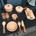 Cook’nTimber Tree Trunk Style Wooden Kitchen — Durable Wood Construction, Natural Finish