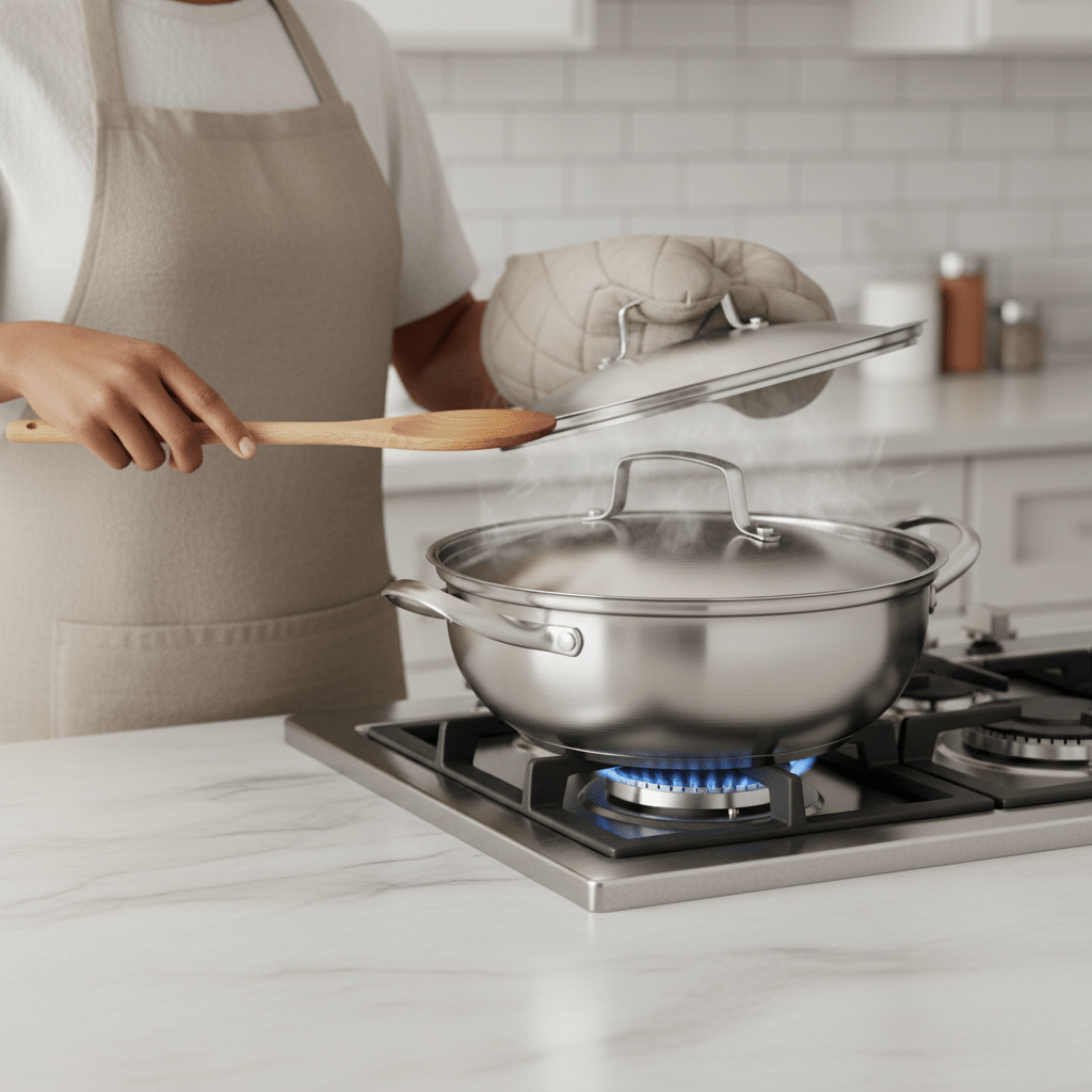 CookSphere nerezový hrnec o průměru 26cm — rovnoměrné rozložení tepla