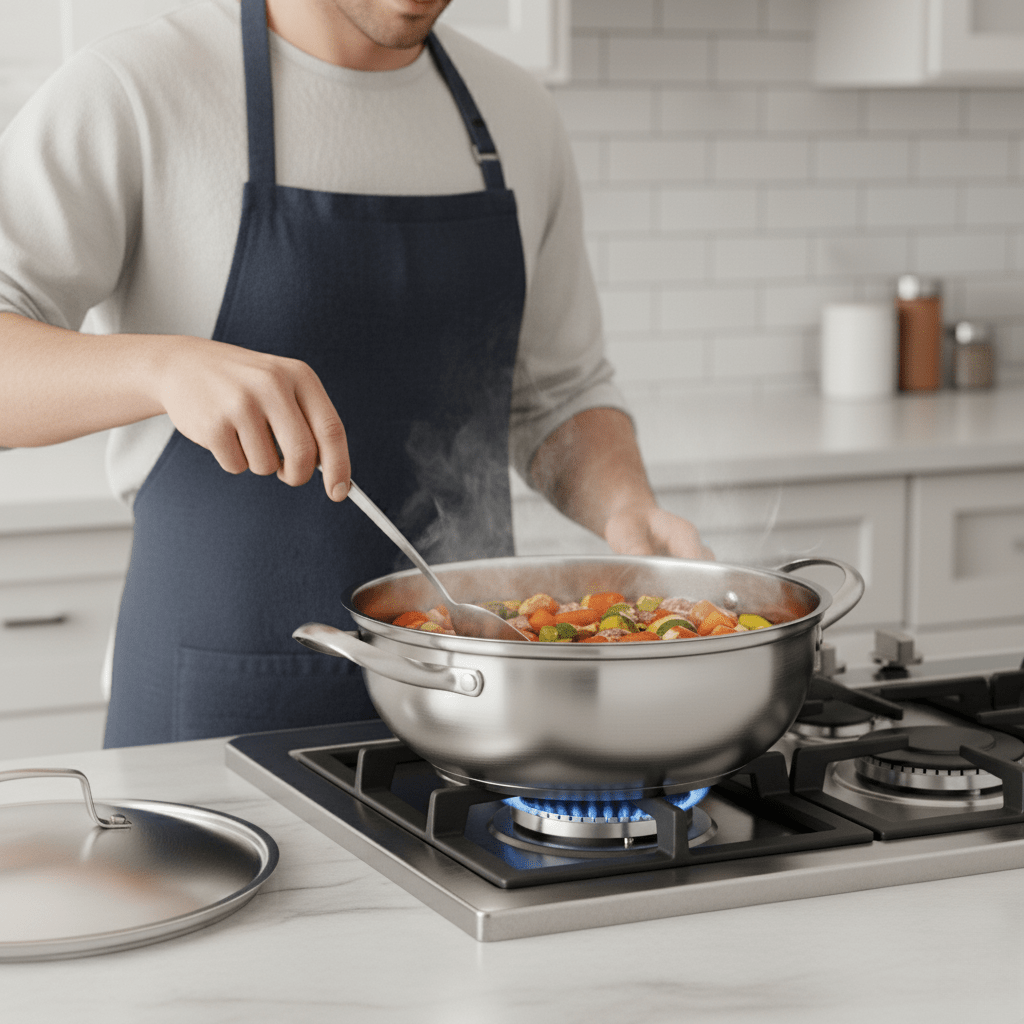 CookSphere nerezový hrnec o průměru 26cm — rovnoměrné rozložení tepla