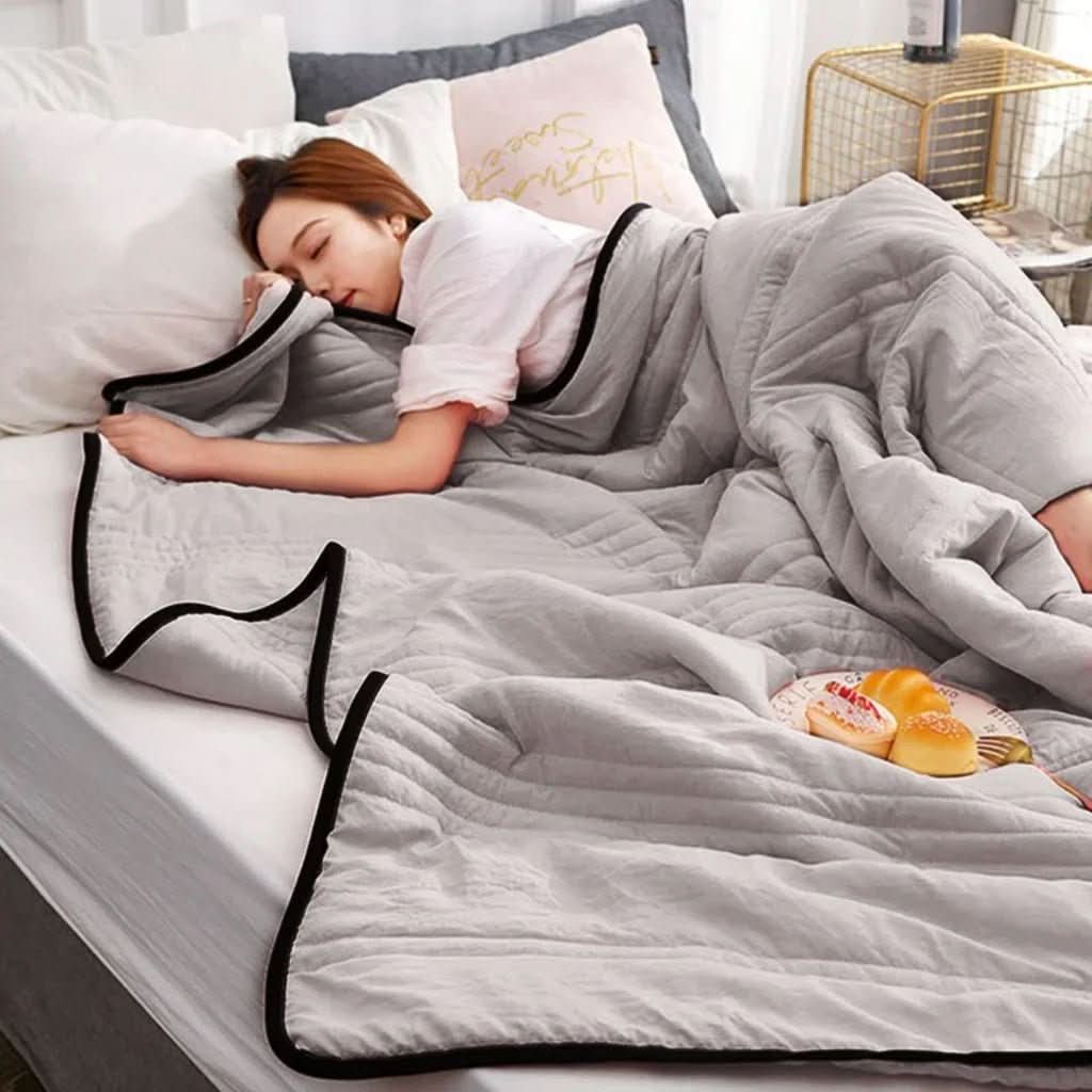 CoolBreeze Breathable Cooling Blanket — Optimized Airflow, Gentle Touch