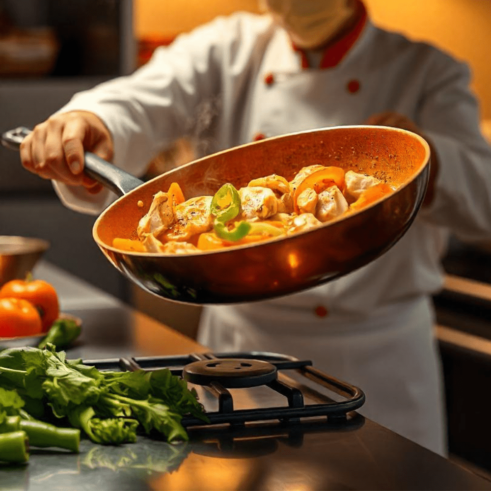 Profesionální pánev Copper Pan — rychlý ohřev, nepřilnavý povrch