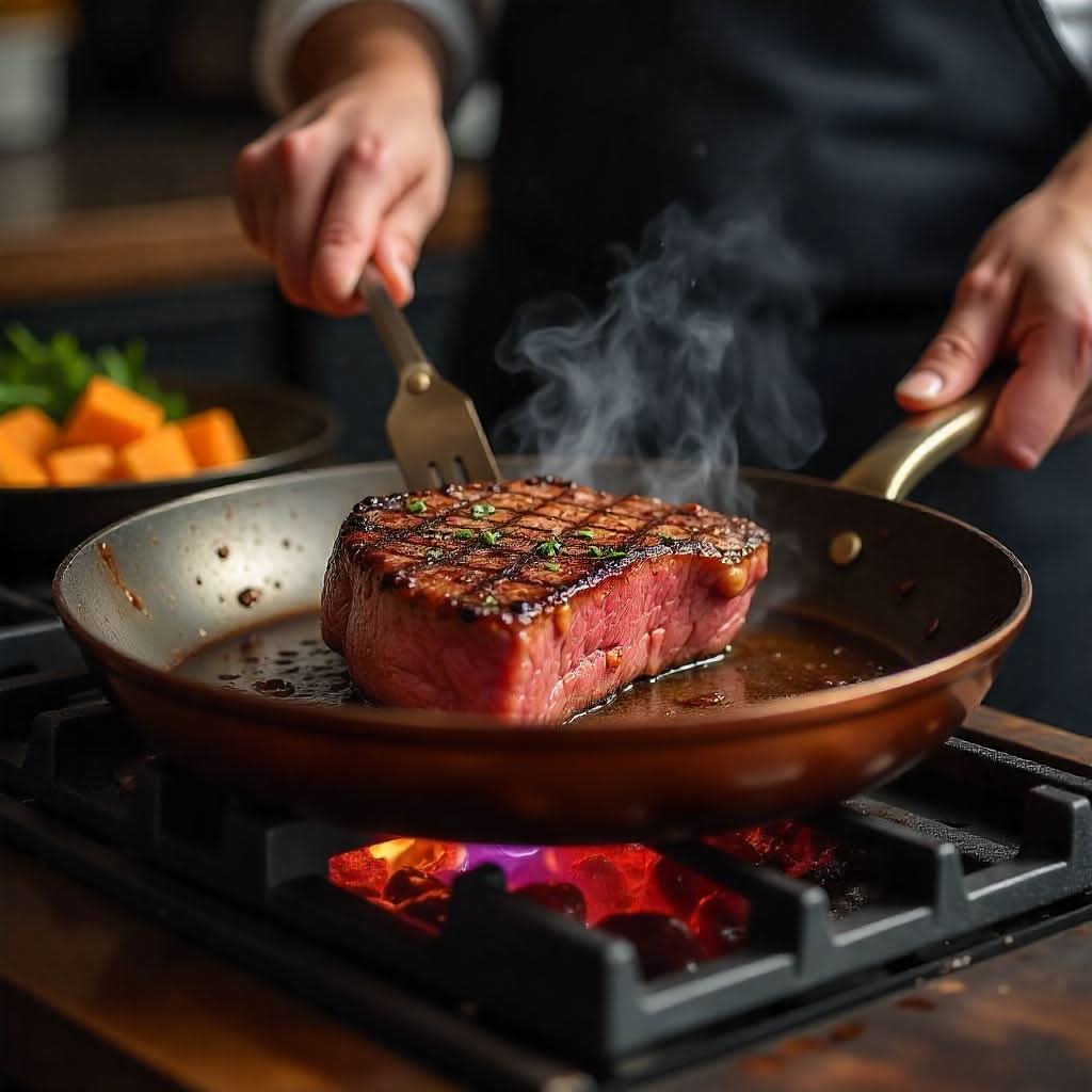 Profesionální pánev Copper Pan — rychlý ohřev, nepřilnavý povrch