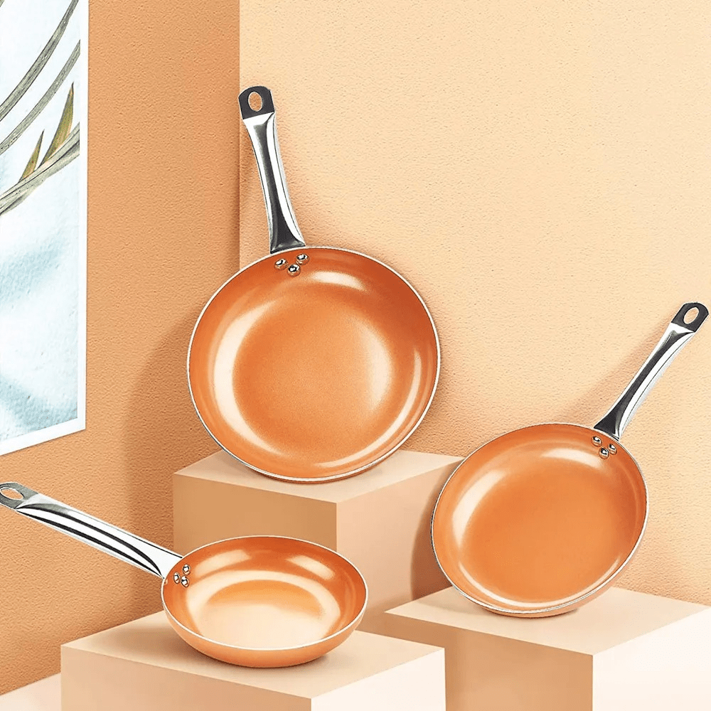 Profesionální pánev Copper Pan — rychlý ohřev, nepřilnavý povrch