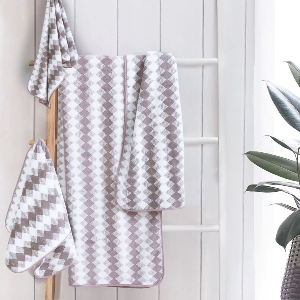 Elysoria Coral Weave Towels — Quick Dry, Highly Absorbent, Plush Durable