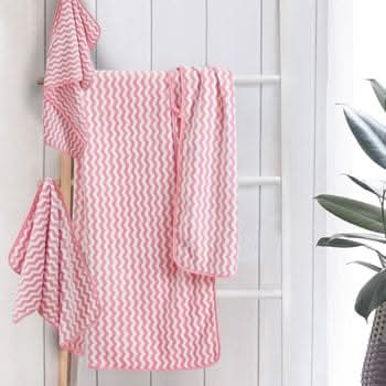 Elysoria Coral Weave Towels — Quick Dry, Highly Absorbent, Plush Durable