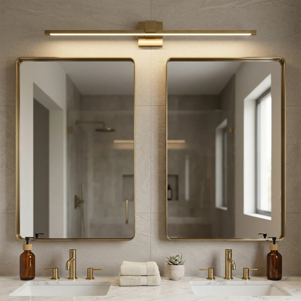 Corinth Brass Picture Light Wall Sconce | wildoxy