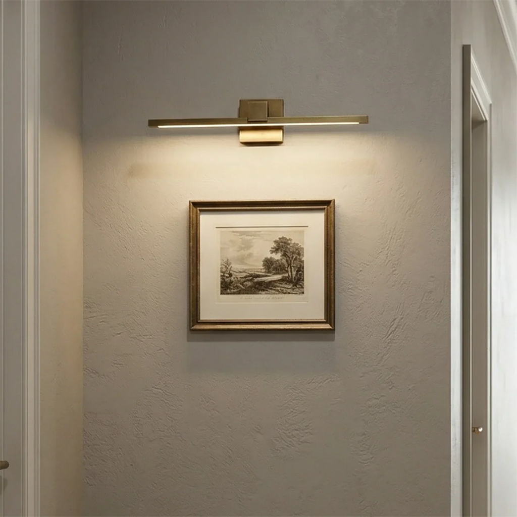 Corinth Brass Picture Light Wall Sconce | wildoxy