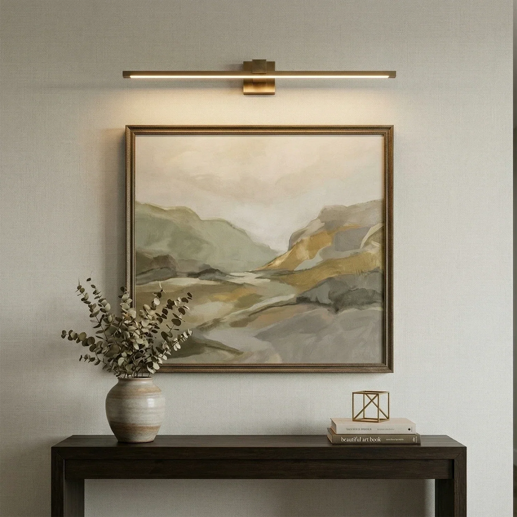 Corinth Brass Picture Light Wall Sconce | wildoxy