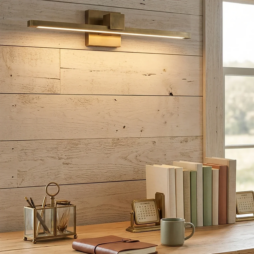 Corinth Brass Picture Light Wall Sconce | wildoxy