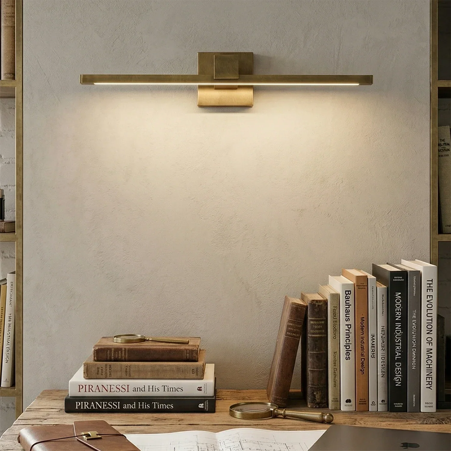 Corinth Brass Picture Light Wall Sconce | wildoxy
