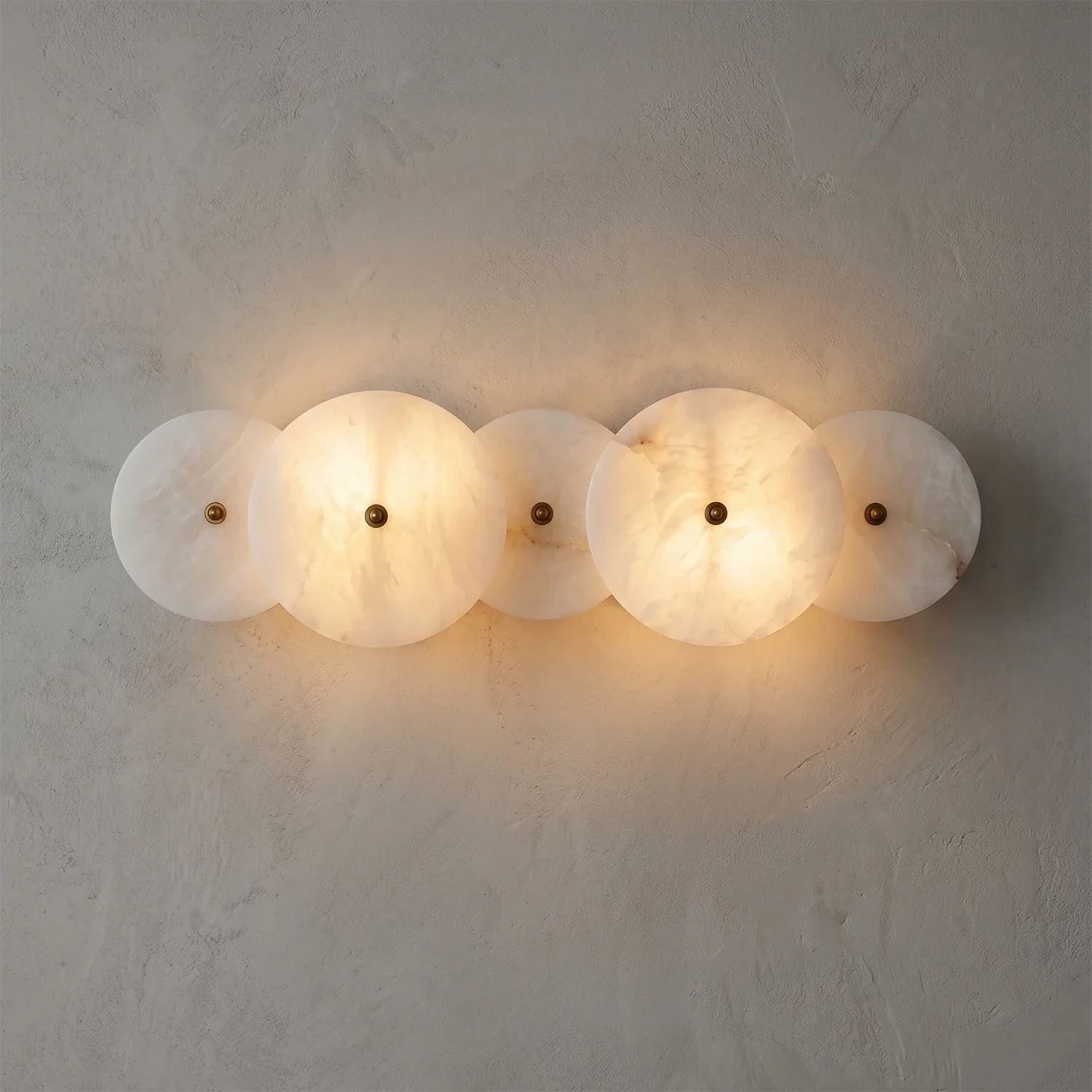 Cosmic Round Alabaster Wall Sconce | wildoxy