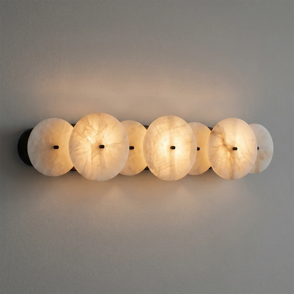 Cosmic Round Alabaster Wall Sconce | wildoxy