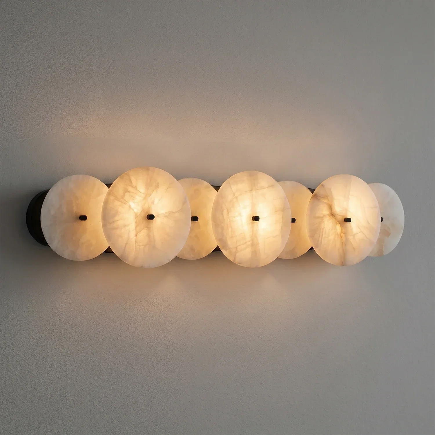 Cosmic Round Alabaster Wall Sconce | wildoxy