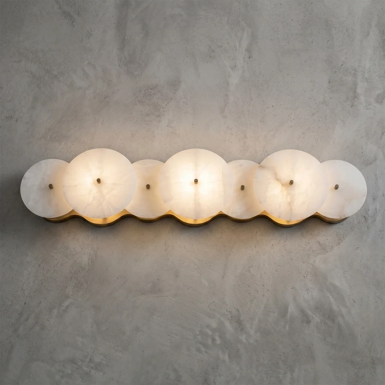 Cosmic Round Alabaster Wall Sconce | wildoxy