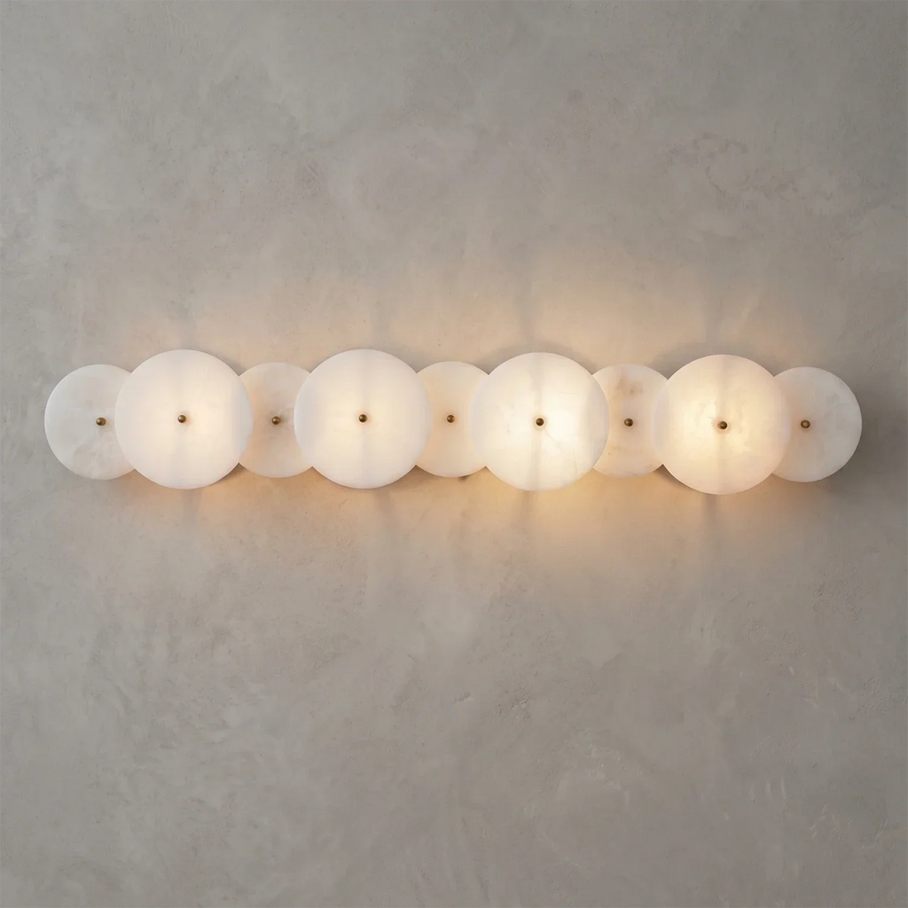 Cosmic Round Alabaster Wall Sconce | wildoxy