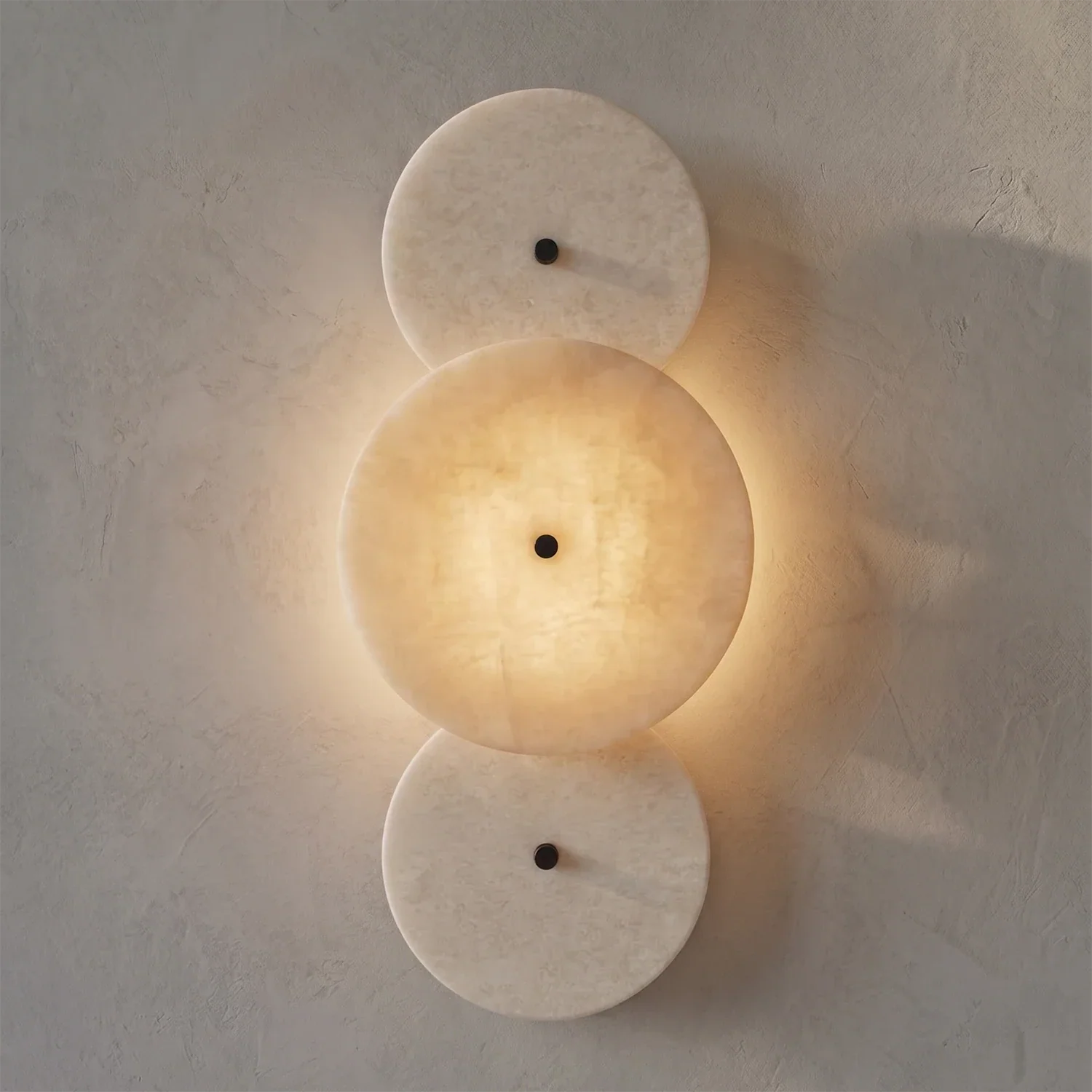 Cosmic Round Alabaster Wall Sconce | wildoxy