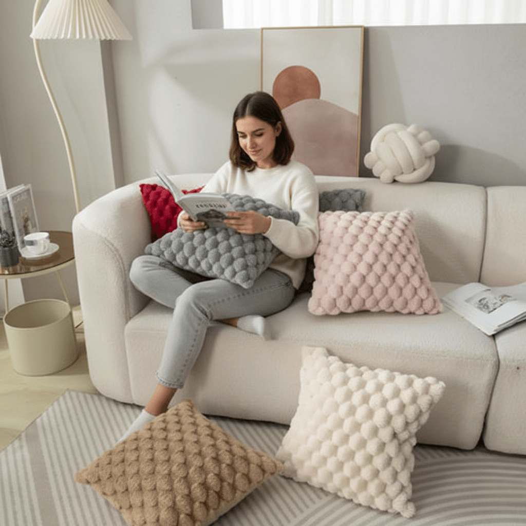 Cotonelle Fodera per cuscino in misto cotone — Tessuto morbido e traspirante