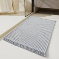 CozyDrop Tappeto da bagno soffice con retro testurizzato e pelo folto