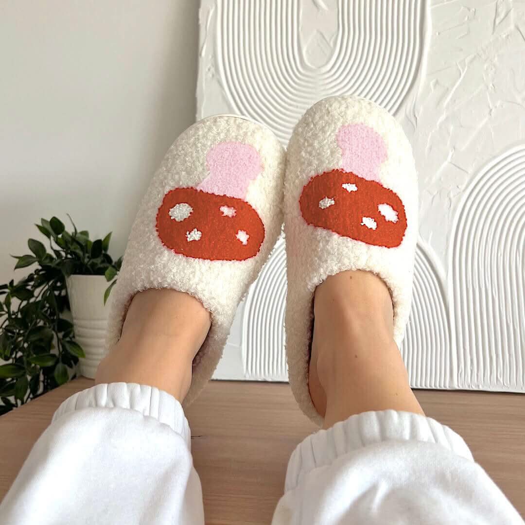 Cozyheart puha sherpa papucs — csúszásgátló külső talp