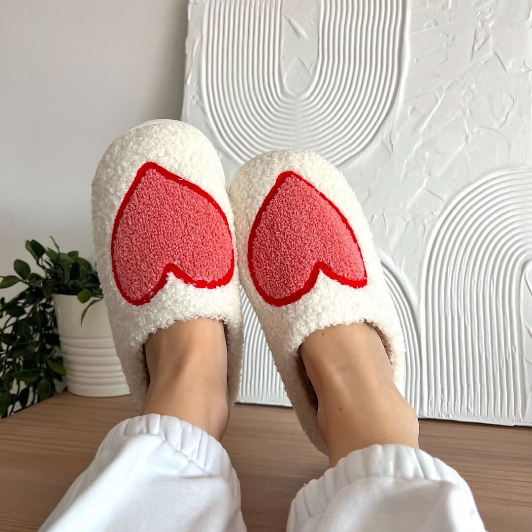 Cozyheart puha sherpa papucs — csúszásgátló külső talp