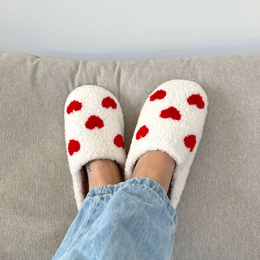 Cozyheart puha sherpa papucs — csúszásgátló külső talp