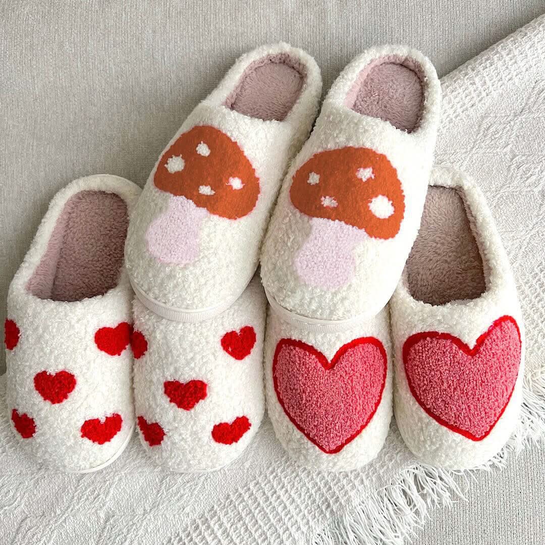 Cozyheart puha sherpa papucs — csúszásgátló külső talp