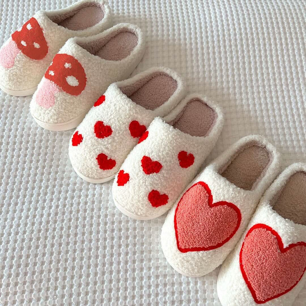 Cozyheart puha sherpa papucs — csúszásgátló külső talp