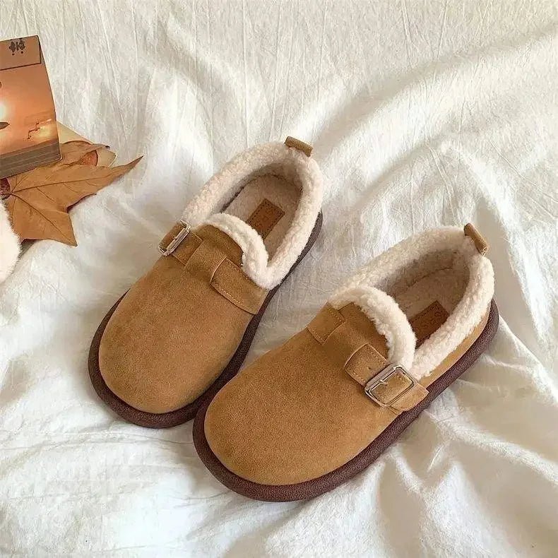 Sneakers slip-on rétro Cozymove, foderate in caldo pile