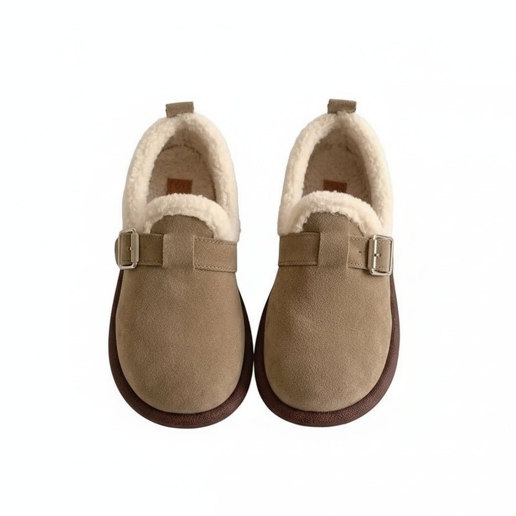 Sneakers slip-on rétro Cozymove, foderate in caldo pile