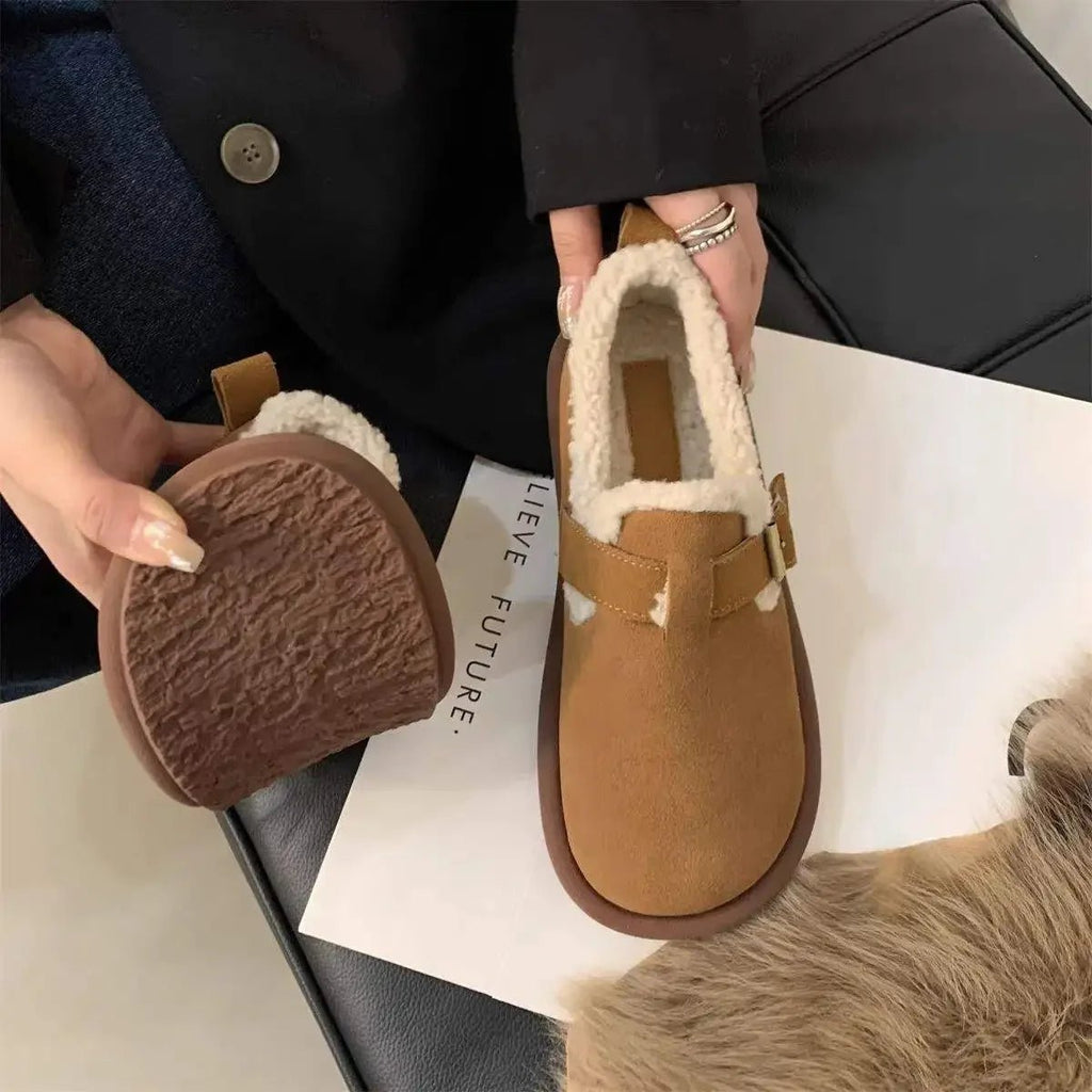 Sneakers slip-on rétro Cozymove, foderate in caldo pile