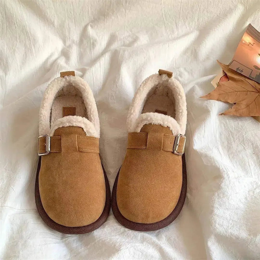 Sneakers slip-on rétro Cozymove, foderate in caldo pile