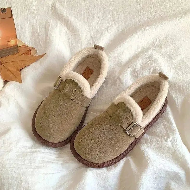 Sneakers slip-on rétro Cozymove, foderate in caldo pile