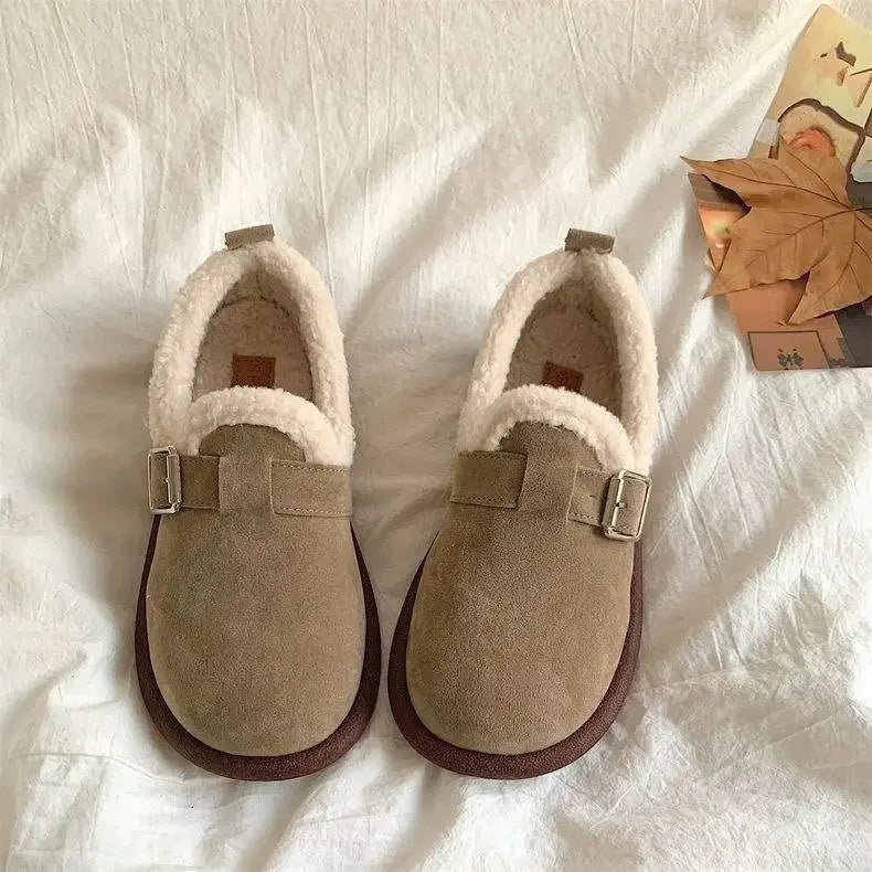 Sneakers slip-on rétro Cozymove, foderate in caldo pile