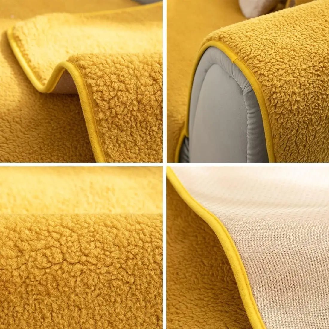COZYSHEAR-pehmeä lampaankarvainen sohvanpäällinen — tiheä kudonta, tahrankestävä