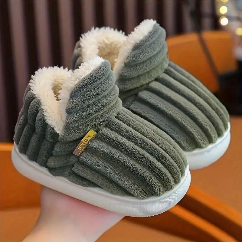 COZYWALK 冬用あったかスリッパ - 保温性のある内側、クッション性のあるフットベッド