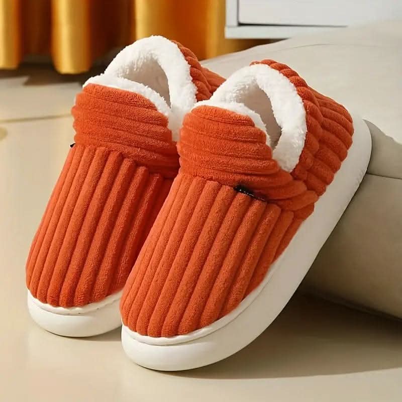 COZYWALK 冬用あったかスリッパ - 保温性のある内側、クッション性のあるフットベッド