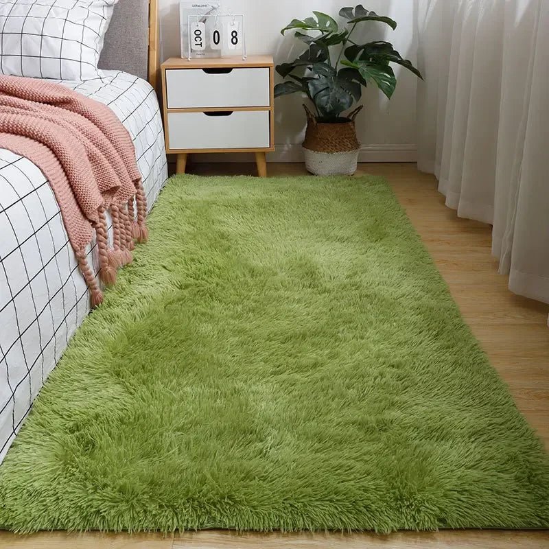 Tapis en laine douce Creamora, blanc crème, texture moelleuse sous les pieds