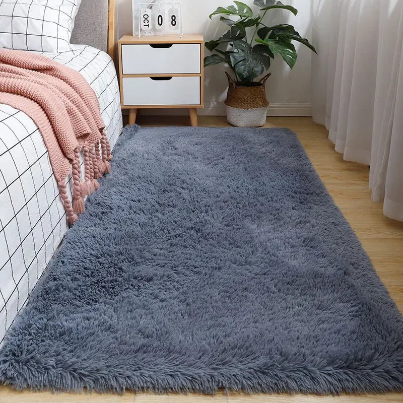 Tapis en laine douce Creamora, blanc crème, texture moelleuse sous les pieds