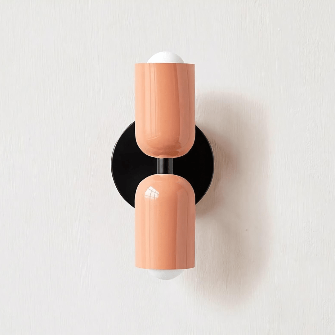 NovaLume Dual Light Warm Glow LED Wall Lamps — Twin Pair